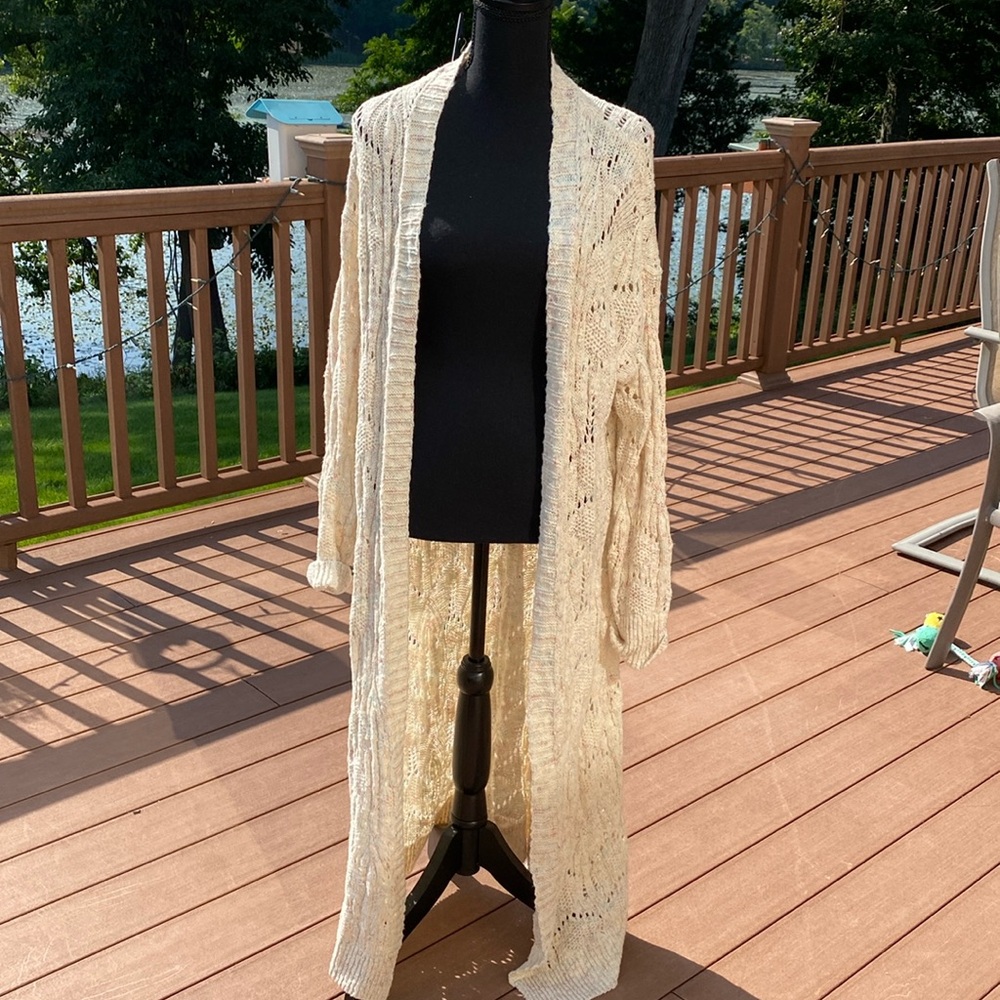 Anthropologie Pilcro long duster. Size L. Cotton blend. Great for tall girls.